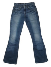 JEAN LEVI'S STRAUSS 525 TAILLE W23 L32 BLEU PANTALON OURLETS LARGES OCCASION