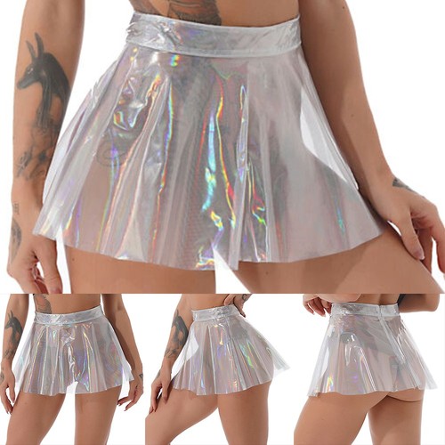 Minijupe transparente