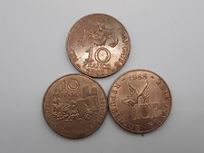 LOT 3  PIECES DE 10 FRANCS