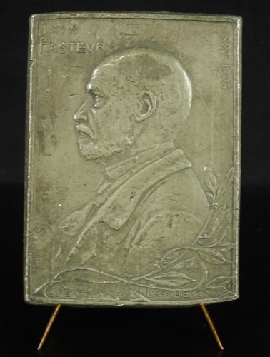 Médaille plaque louis - louis, pasteur
