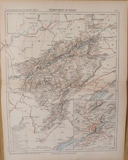 CARTE GEOGRAPHIQUE XIXEME DE