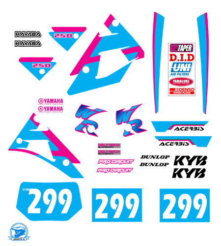 Yamaha 250 1993 decal - yamaha, wr