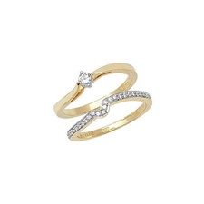 9ct or Jaune Diamant