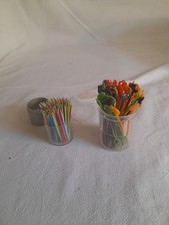 lot ancien piques cocktail et cure dent Plastiques Année 80 