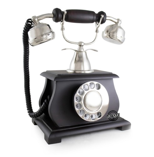 Vintage rotatif cadran bois - vintage,