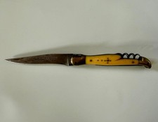 COUTEAU ANCIEN LAGUIOLE 55 SAUZEDE ANGELY 20,5 cm 3 pièces