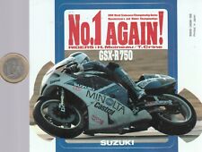 AUTOCOLLANTS  Moto. SUZUKI GSXR 750. 1988. Moineau - Crine