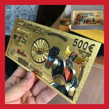 BILLET TICKET FIGURINE GOLDORAK GRENDIZER ACTARUS MANGA CARTE COLLECTOR GOLD OR