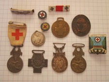 MEDAILLES UFF SCR DAMES DE FRANCE SECOURS AUX BLESES CROIX ROUGE....