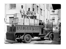 C164 Camion Bathgate & Co. Huile de ricin. Calcutta Inde 1945. Photo argentique