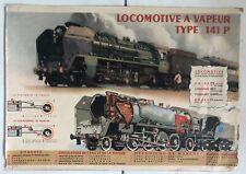 Affiche Originale - Locomotive à Vapeur type 141 P - P. BOUVRY Albert BRENET 