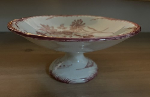 Compotier terre fer faience - fer,
