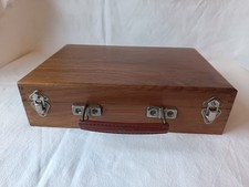 ANCIENNE MALETTE COFFRET EN BOIS A  COMPARTIMENTS POUR PEINTURE BOURGEOIS AINE