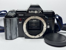 Reflex Argentique 35mm Film MINOLTA 7000 AF SLR + SANGLE/BH-70S - Bon Etat
