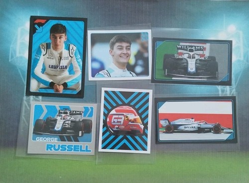 Set stickers topps - 6, f1