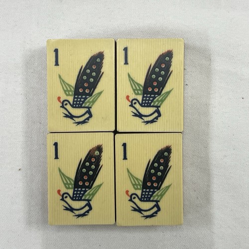 Vintage mahjong mah jongg - 4,