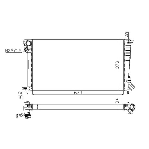 Radiateur moteur nrf pour - nrf,