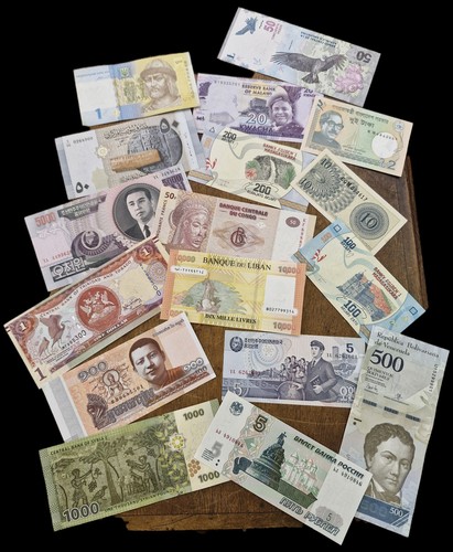 Lot billets étrangers - billets,