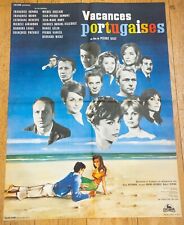 VACANCES PORTUGAISES Affiche cinéma 60x80 PIERRE KAST, GÉLIN, FRANÇOISE ARNOUL
