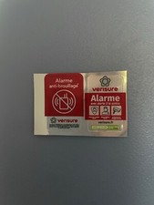 Lot de deux autocollants 4 x 2.5 cm Verisure Securitas Direct original