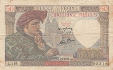 50 Francs Jacques Coeur -