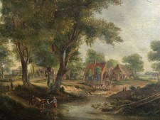 Tableau Ancien Peinture Huile