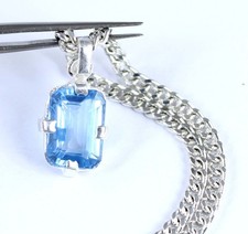 Pendentif naturel aigue-marine