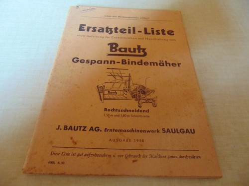 Ersatzteil liste moissonneuse - ersatzteil-liste,