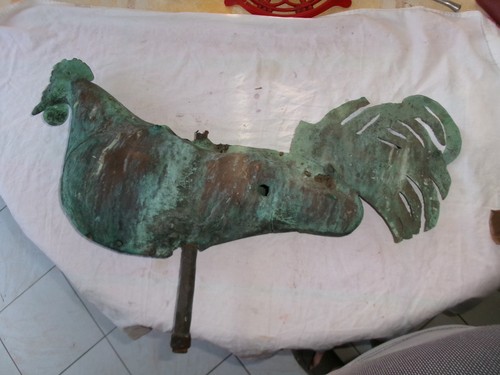 Ancienne girouette coq - ancienne,