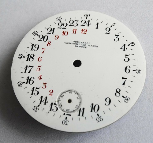 Cadran montre gousset emaille - cadran,
