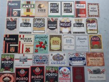 Lot 100 étiquettes anciennes