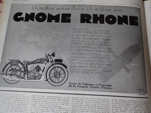 Moto gnome rhone publicité - moto,