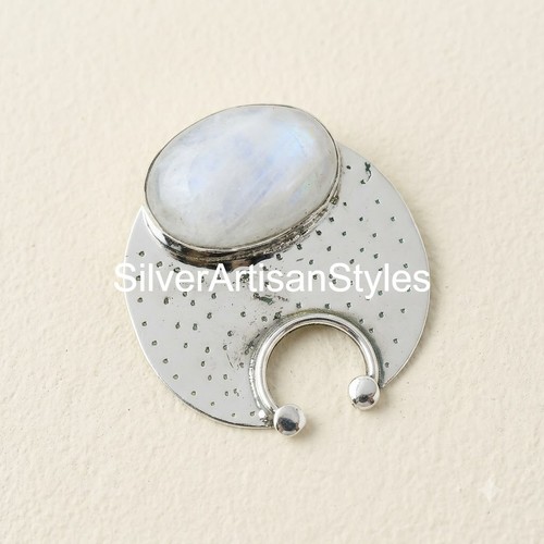 Pendentif pierre lune - pendentif,
