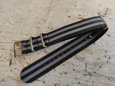 24mm BRACELET NATO JAMES BOND   QUALITE NYLON  INDESTRUCTIBLE