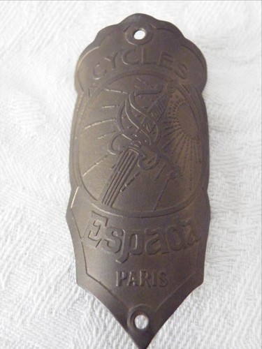 Plaque velo ancienne cycles - plaque,