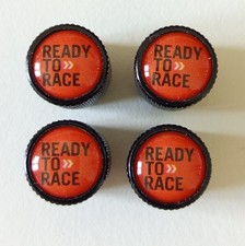 Lot de 4 Bouchons de Valves pour KTM Ready To Race Neuf Noir Alu Luxe 🇫🇷