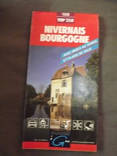 Carte IGN rouge top 250, N° 108 nivernais bourgogne 1992