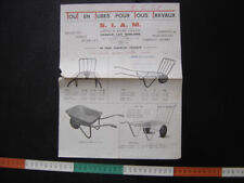 SIAM Veneux les Sablons BROUETTES DIABLES ECHELLES Chariots PUBLICITE VINTAGE