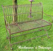 BANC DE JARDIN ANCIEN NOSTALGIE STYLE CAMPAGNARD NEUF MOBILIER DE JARDIN META...