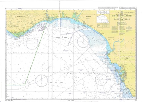 Carte marine ancienne - marine,