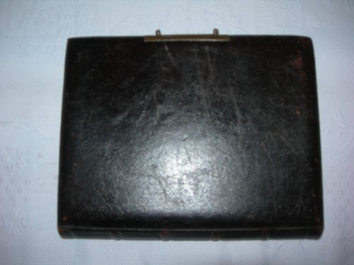 Ancien grand album photo - grand, cuir