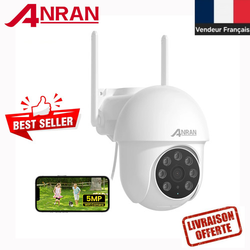 Caméra sécurité wifi anran - sécurité,