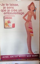 Affiche Canderel Signée Kiraz Je te laisse je sens que je crée un embouteillage