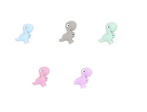 Perle silicone dinosaure 30mm - silicone,
