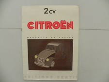Rare maquette en papier 2 cv CITROEN / éditions SERTII à Levallois