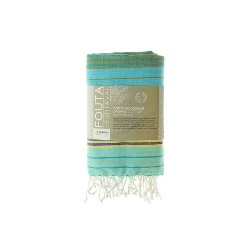 Fouta coton biologique aqua - coton,