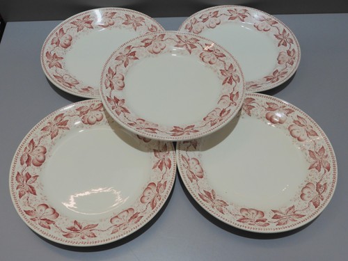 Assiettes plates demi - -5,