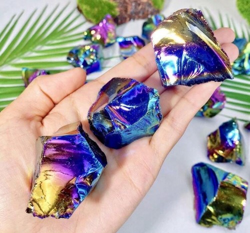 Pierres obsidienne aura - 3x,