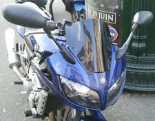 BULLE SPORT WINDSCREEN YAMAHA FAZER 1000 FZS 2001 2002 2003 2004 2005 NOIRE