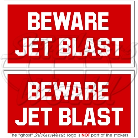Beware jet blast aéronef - jet,